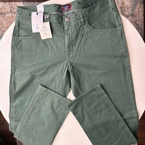 UNTUCKit Men’s Straight Fit 5-Pocket Pima Cotton Chino Pant 35x34 Green New